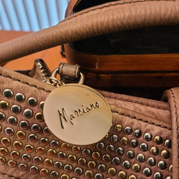 Marciano Leather Bag Studded Hobo Large Size. - Picture 3 of 11